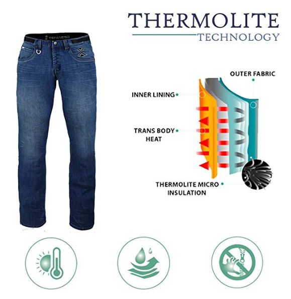 Thermal Jeans Made with Thermolite Technology TEFANESO